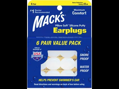 Mack's Pillow Soft Silicone Music Festival Earplugs